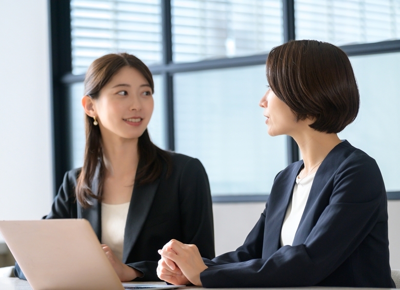 会話をしている画像