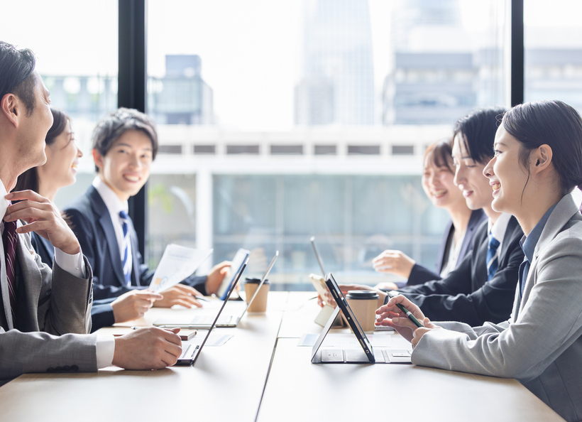 会議をしている画像