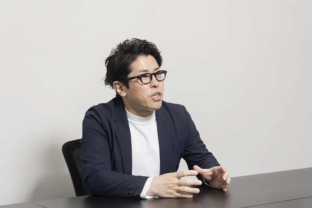 事業について語る(株)NEXT ONE鳥羽 保秀氏の写真