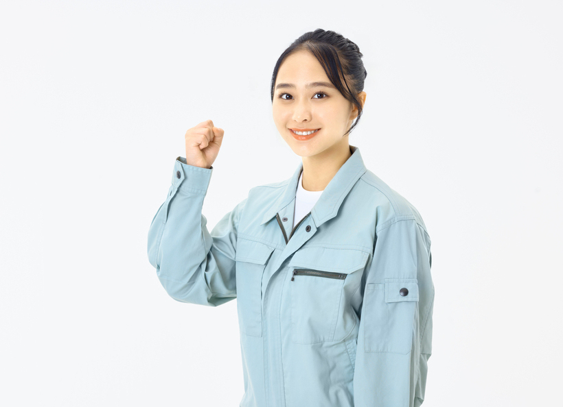 ガッツポーズをしている画像