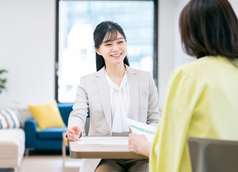 相談している画像