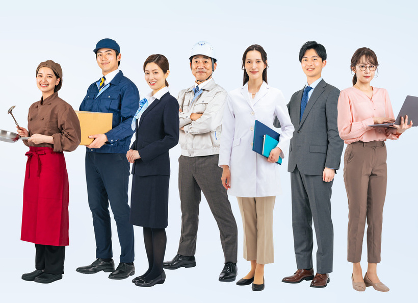 さまざまな職業の人の画像