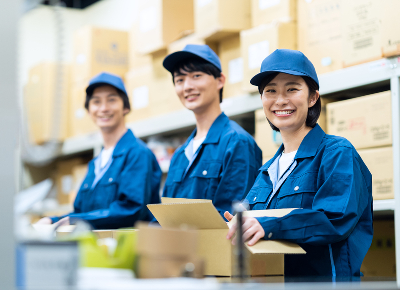 作業着の人の画像