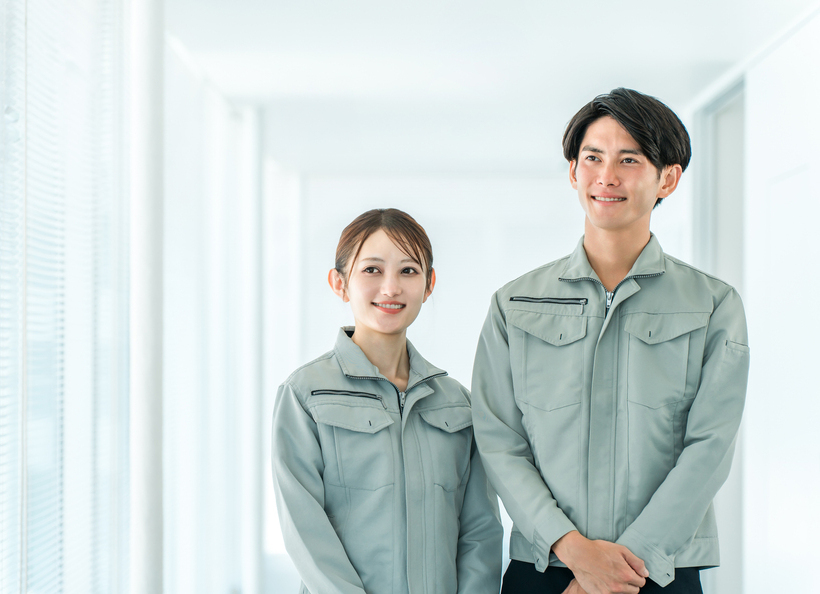 作業着姿の画像