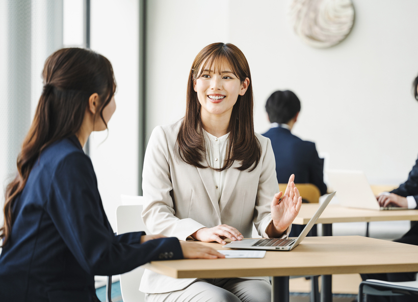 会話をしている画像