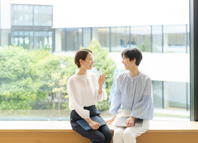 会話をしている画像